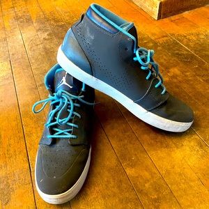 Air Jordan AJ V1 Chukka (White,Blue,Grey) (11.5)